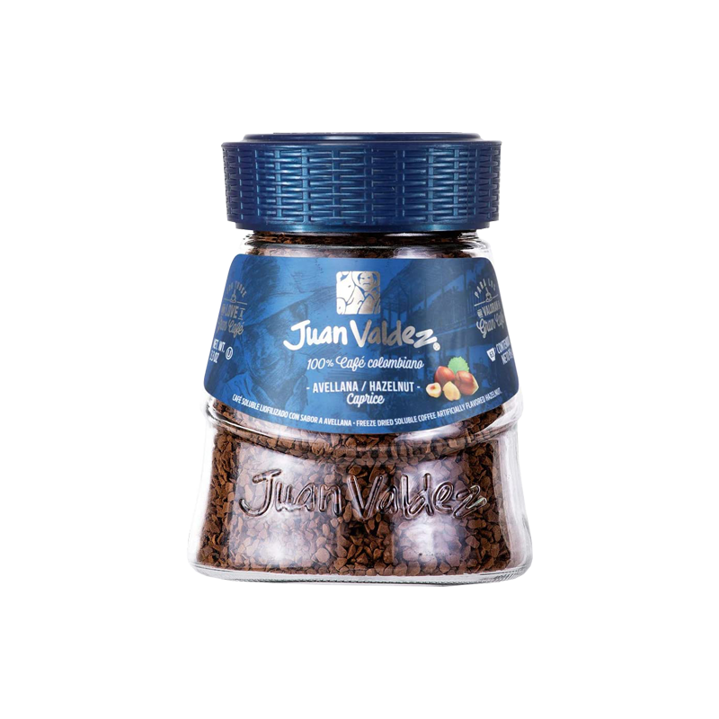 Cafea solubila alune de padure Juan Valdez – 95 g driedfruits.ro/ Cafea & Inlocuitori Cafea & Ciocolata
